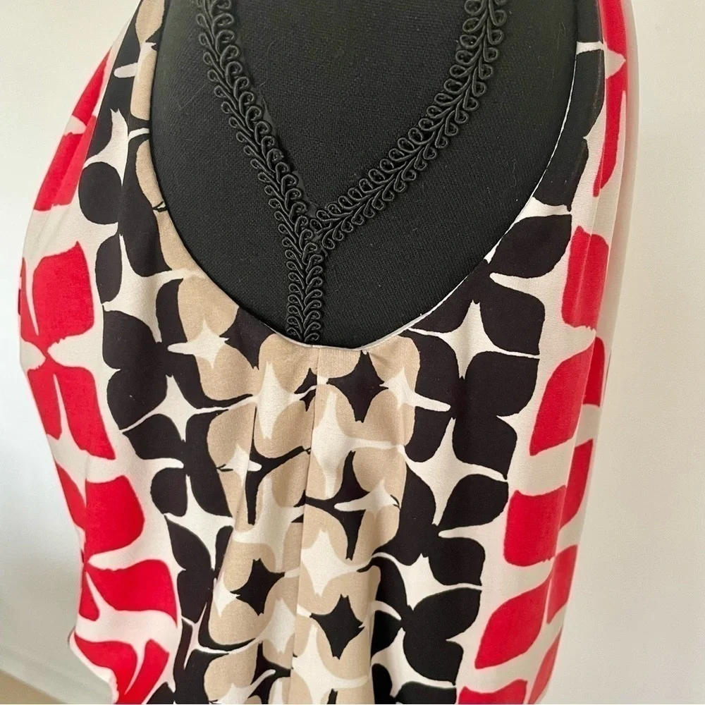 Maggy L. Abstract Floral Sleeveless Dress. Size 8